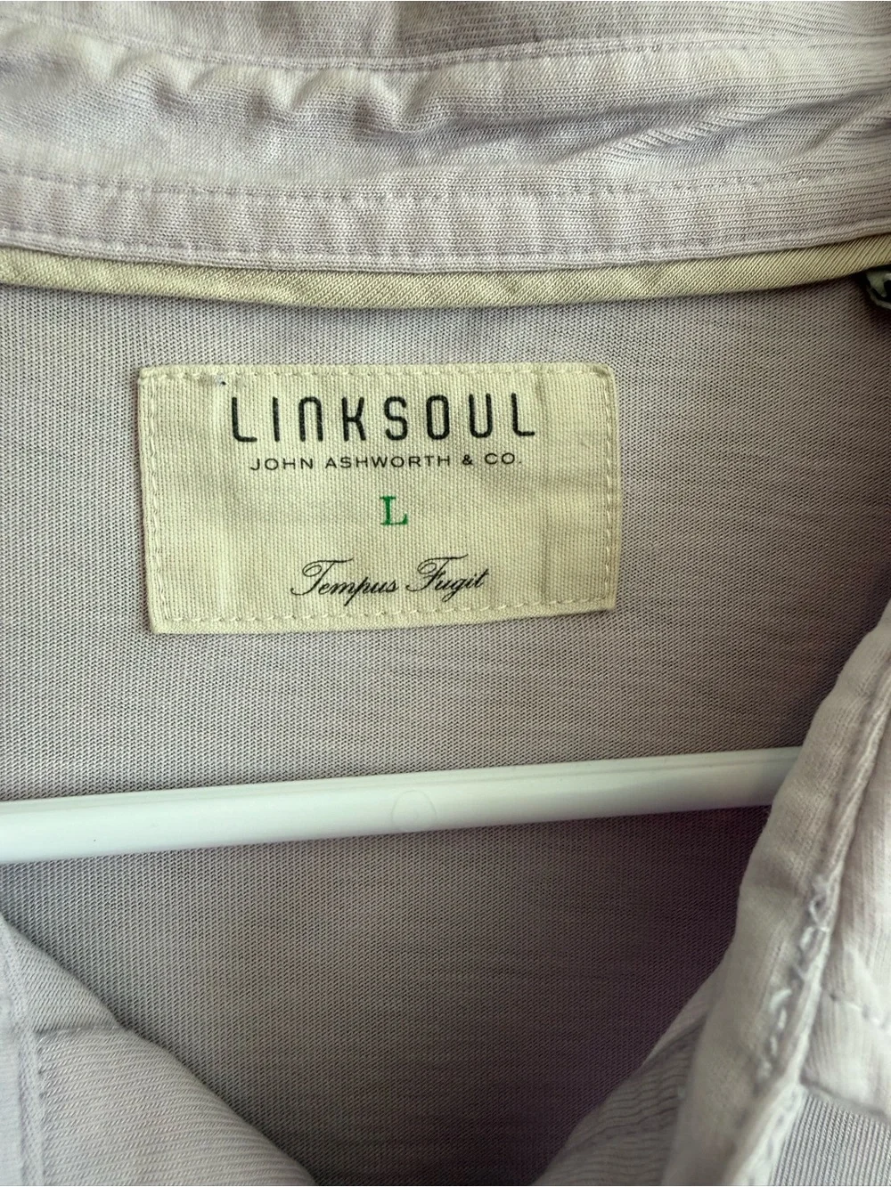 Linksoul Coast Highway Pocket Polo in Lilac Size Large